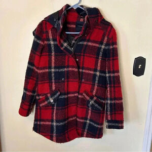 American Eagle Plaid Parka Coat/Shirt Jacket Size XS